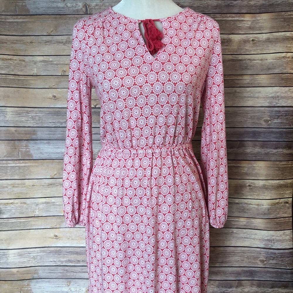 Boden Women's Geometric Dress (Size 8 LONG)